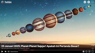 Semua planet sejajar di tahun 2025!! Apa yang akan terjadi ??