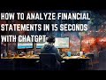 How to Analyze Financial Statements with ChatGPT Code Interpreter