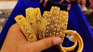 সোনার ১ ভড়িতে সুন্দর সুন্দর বালা কালেকশন। gold bala ruli jewellery