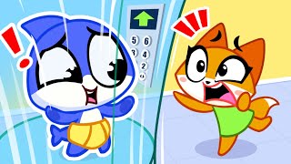 Elevator and Escalator Safety Rules ⬆️ Up and Down ⬇️ Educational Kids Cartoons + Nursery Rhymes