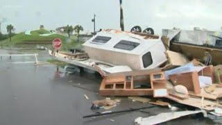 Possible tornado causes damage at RV park