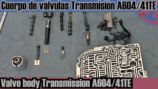 Transmission A604/41TE - Valve body