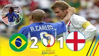 Brazil 2 × 1 England ◽The Day Ronaldinho Destroyed David Beckham and England | 2002 World Cup