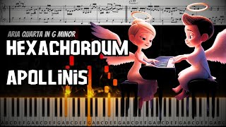 Johann Pachelbel - Hexachordum Apollinis (sheet music piano tutorial)