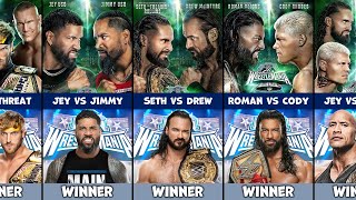 WWE WrestleMania 40 Winners Prediction | WrestleMania 40 Match Card And Winners