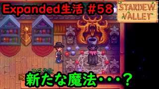 【Stardew Valley:MOD】今日のExpanded生活 #58 新たな魔法(大嘘)【1年目冬21～22日目】