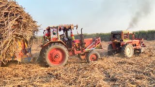 New Holland Tractor & Belarus 510 Tractor Sugarcane Load Trolley | Tractor Video