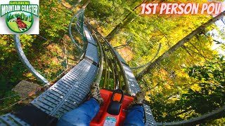 Riding the fastest mountain coaster  in the United States! Moonshine Mountain Coaster (Gatlinburg)