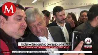 Revisión especial a pasajeros que comparten vuelo con AMLO