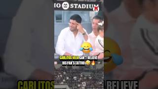 fan showed off a Carlos Vela tattoo on the big screen… and Vela nearly lost it 🤣🔥 #LAFC #MLS