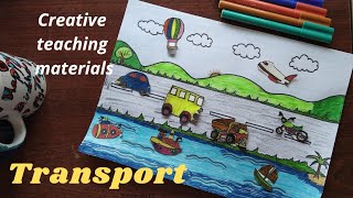 B.Ed teaching aid/different types of transport/transportation/Gj studies 😀