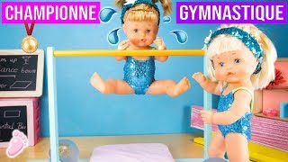 😂 NOA ET NOÉ: 24 heures de gymnastique  ! 🤸‍♀️ Les poupées jumelles ont de nouveaux maillots  💖