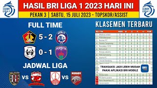 Hasil BRI liga 1 2023 Hari ini - Persik vs Arema FC - klasemen liga 1 Terbaru