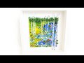 Fused Glass Spring Pond Landscape