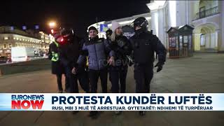 Protesta kundër luftës: Rusi, mbi 3 mijë të arrestuar