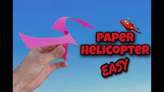 How to Make a Paper Helicopter that Flies- Easy Tutorial -