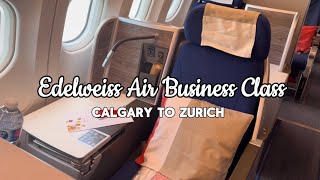 Edelweiss Air Business Class | Calgary to Zurich | Travel Video