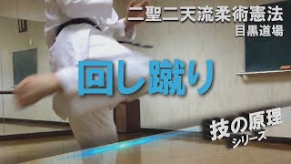 技の原理 - 回し蹴り（ROUND KICK - PRINCIPLE OF TECHNIC）【二聖二天流柔術憲法 NISHO-NITEN RYU JUJUTSU KEMPO】