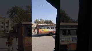 MSRTC Entering Saswad ST Bus Stand #msrtc #lalpari #mspari #shivshahi #travel #pune