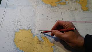 Plotting a bearing on a chart
