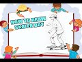 HOW TO DRAW SKATER BOY | SPORT GAMES SKATEBOARD DRAWING | EASY DRAWING TUTORIAL STEP #shorts