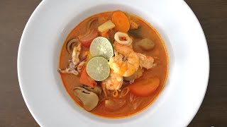 Tom Yum Talay (Seafood Tom Yum Soup) 海鲜东炎汤(冬荫)