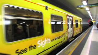 (HD) Merseyrail Trains in Central Liverpool - 16/04/16