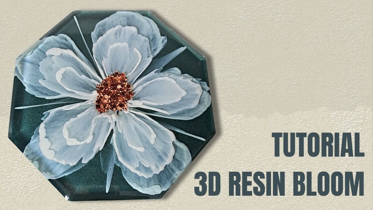 Ocean Blue 3d Resin Bloom Tutorial Youtube