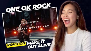 FIRST TIME REACT - ONE OK ROCK × Monster Hunter Now Make It Out Alive Music Video