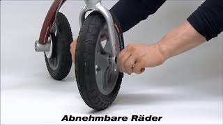 Rollator Trionic Walker abnehmbare Räder