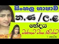 Akshara Vinyasaya Sinhala Part 1 | සිංහල අක්ෂර වින්‍යාසය  න,ණ,ල,ළ භේදය  | The First Academy