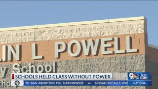 Schools without power