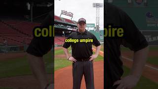 The keys to being an effective college umpire 🔥 #mlb