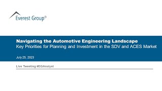 On-demand Webinar: The Automotive Engineering Landscape: Planning \u0026 Investing in the SDV/ACES Market