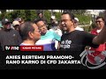 Pramono-Rano Karno Bertemu Anies Baswedan di CFD | Kabar Petang tvOne