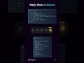 Magic Menu Indicator using CSS 🤩