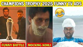 Cricketer's Champions Trophy 2025 Most Funny Tv Ads 😂 | Hardik, Shaheen, Dhoni \u0026 Cummins