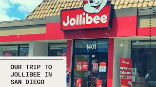 We Went to San Diego for Jollibee / Filipino Fast Food #jollibeechickenjoy #jollispaghetti