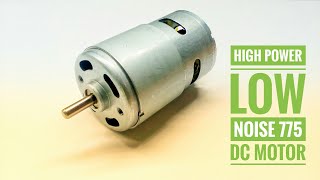 12v - 24v 10000 - 20000 RPM RS - 775 Large Torque  High Power Low Noise DC Motor Unboxing and Review