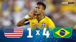 USA 1 x 4 Brasil (Neymar's show) ● 2015 Friendly Extended Goals & Highlights HD