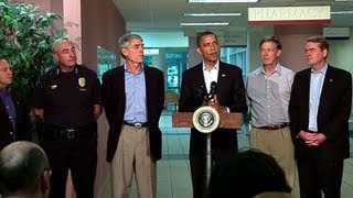 President Obama Speaks After Visiting Aurora, Colorado Hospital