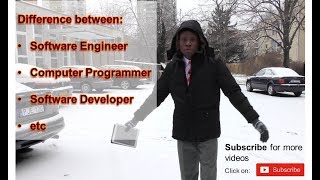 Difference Between Software Engineer, Computer Programmer, Application Developer etc