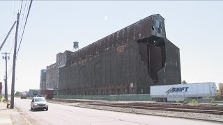 Grain elevator demolition