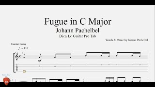 Johann Pachelbel - Fugue in C Major - Guitar Tabs