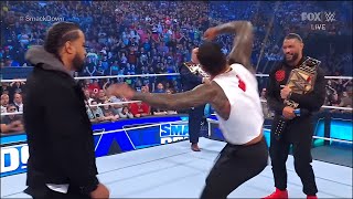 Jey Uso Surprisingly Attacks Roman Reigns (2/2) - WWE SmackDown 16 June  2023