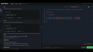 Hackerrank Python Solution #12 Numpy - Dot and Cross