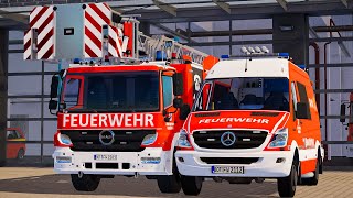 Emergency Call 112 - Bottrop Fire Brigade Truck and Ambulance First Night Shift! 4K