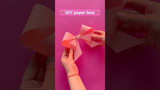 How to make a paper bow🎀✨