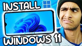 Install Windows 11 on a Smartphone 🔥😱🔥