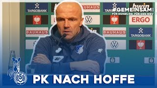 "Ordentlich präsentiert" | PK nach Hoffenheim | #MSVTSG - ZebraTV | 29.10.2019